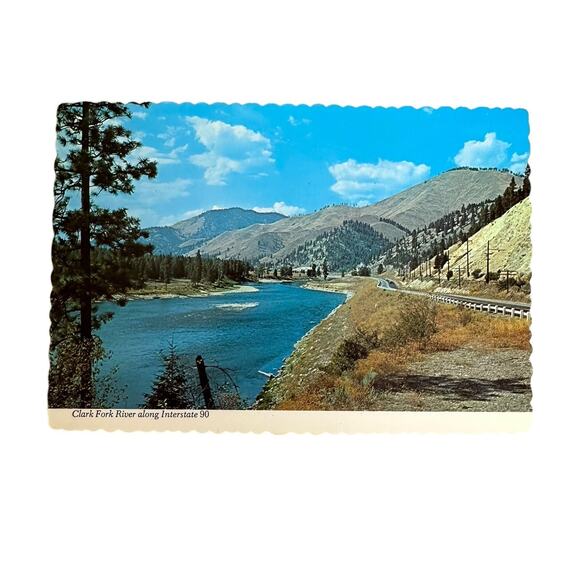 Lot of 5 Vintage River Scenery Nature Scalloped Edges Postcards - Picture 5 of 7